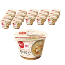 [012] 햇반 컵반 황태 국밥, 170g, 6개